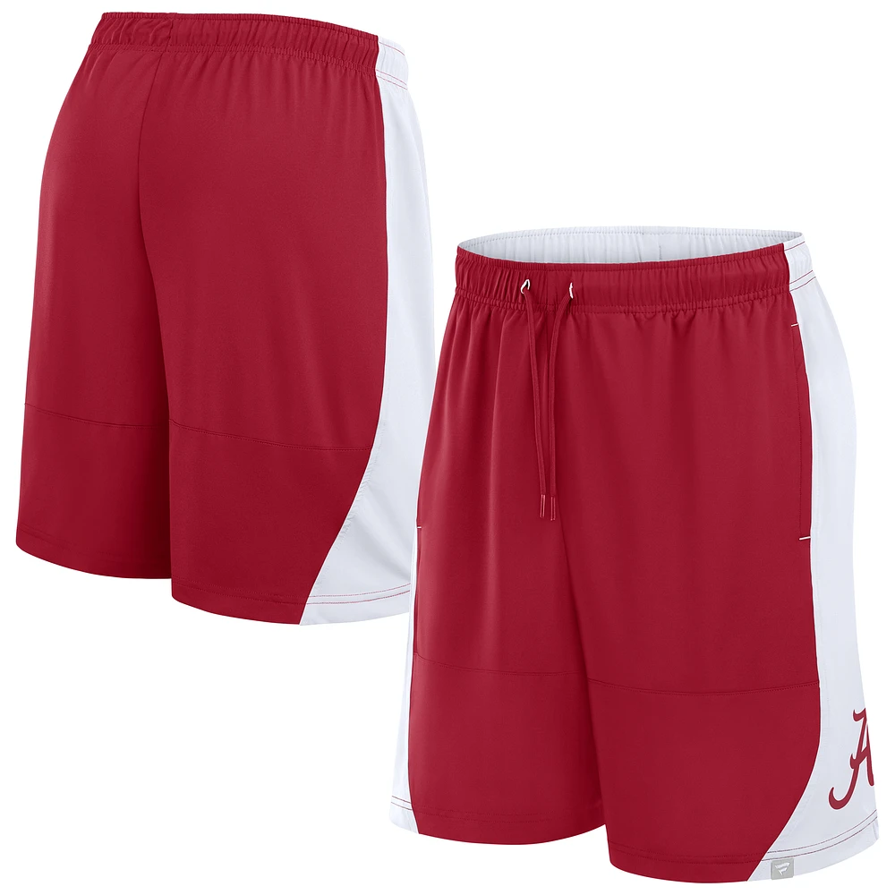 Men's Fanatics Crimson/White Alabama Crimson Tide Strength Unleashed Shorts