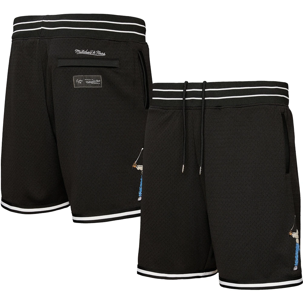 Men's Mitchell & Ness x Eastside Golf Black Mesh Basketball Shorts