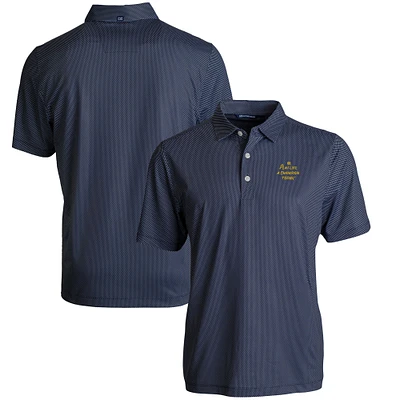 Men's Cutter & Buck Navy Notre Dame Fighting Irish Big Tall Pike Eco Symmetry Print Stretch Recycled Polo