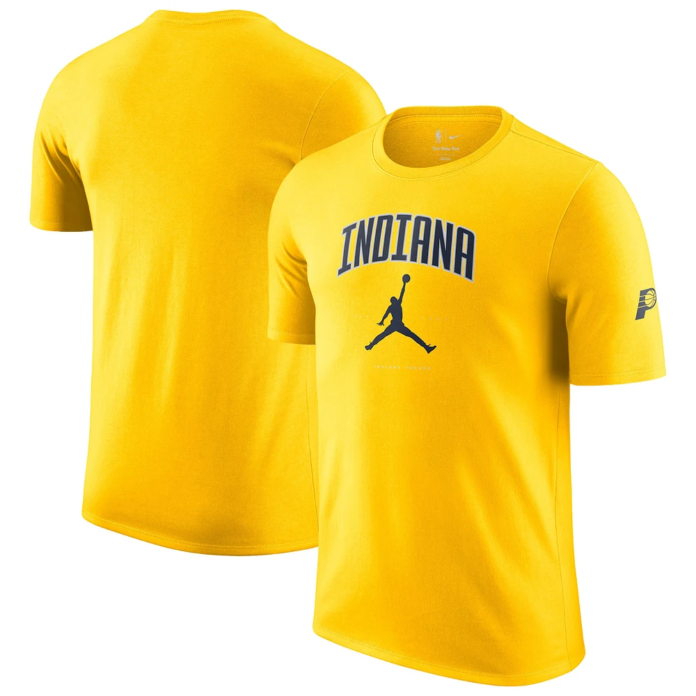 Unisex Jordan Brand Gold Indiana Pacers Essential Cities T-Shirt