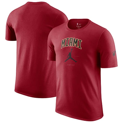Unisex Jordan Brand Red Miami Heat Essential Cities T-Shirt
