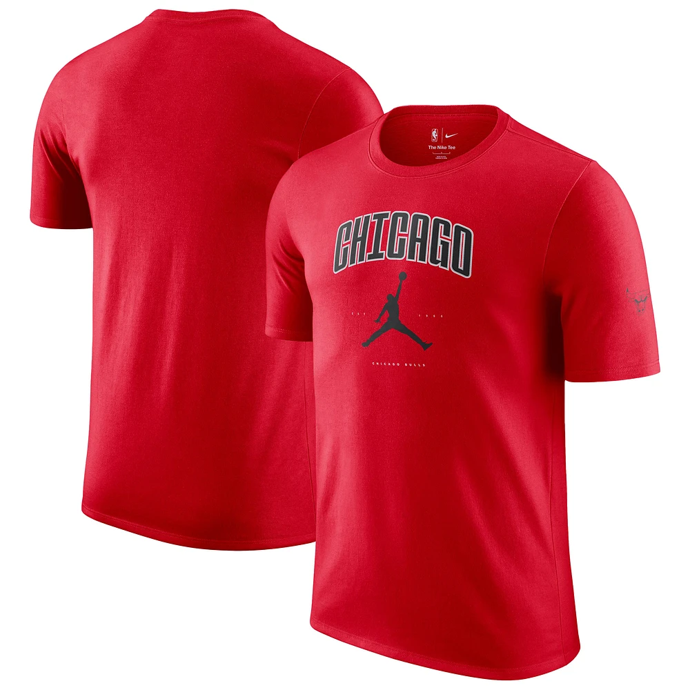 Unisex Jordan Brand Red Chicago Bulls Essential Cities T-Shirt