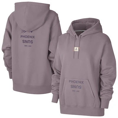 Women's Jordan Brand Purple Phoenix Suns Courtside Statement Edition Premium Pullover Hoodie