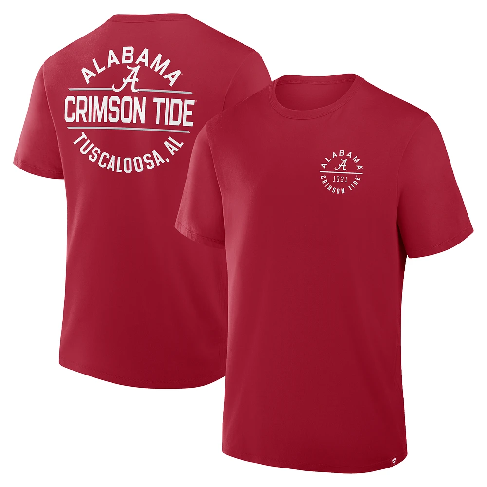 Men's Fanatics Crimson Alabama Tide Fastbreak T-Shirt