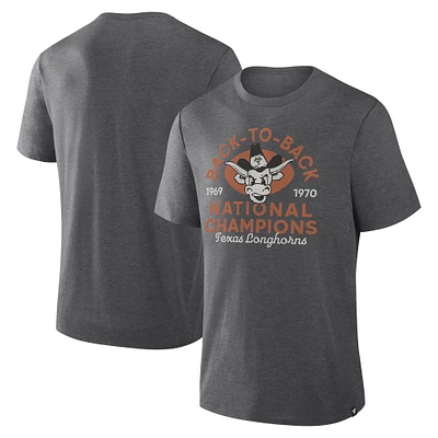 Men's Fanatics Charcoal Texas Longhorns Dynamic Showdown Tri-Blend T-Shirt