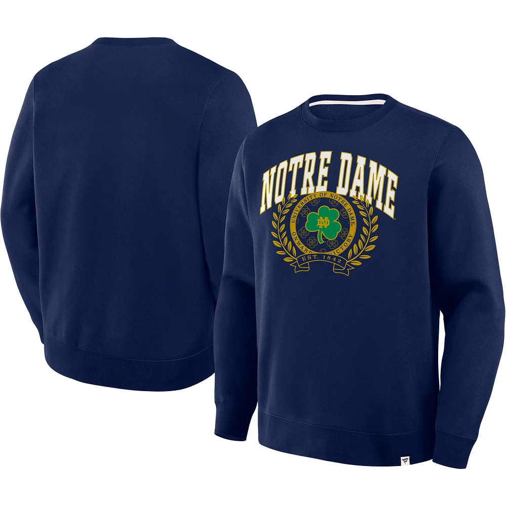 Men's Fanatics Navy Notre Dame Fighting Irish Strength Unity Legacy Pullover Sweatshirt