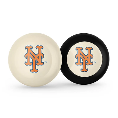 Imperial New York Mets Logo Cue Ball & 8 Ball Combo Set