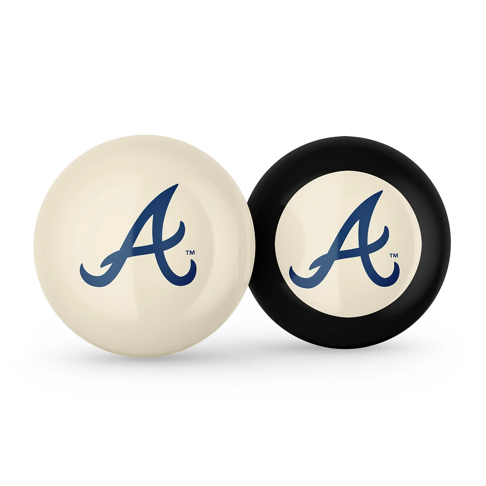 Imperial Atlanta Braves Logo Cue Ball & 8 Ball Combo Set