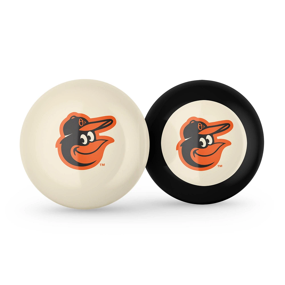 Imperial Baltimore Orioles Logo Cue Ball & 8 Ball Combo Set