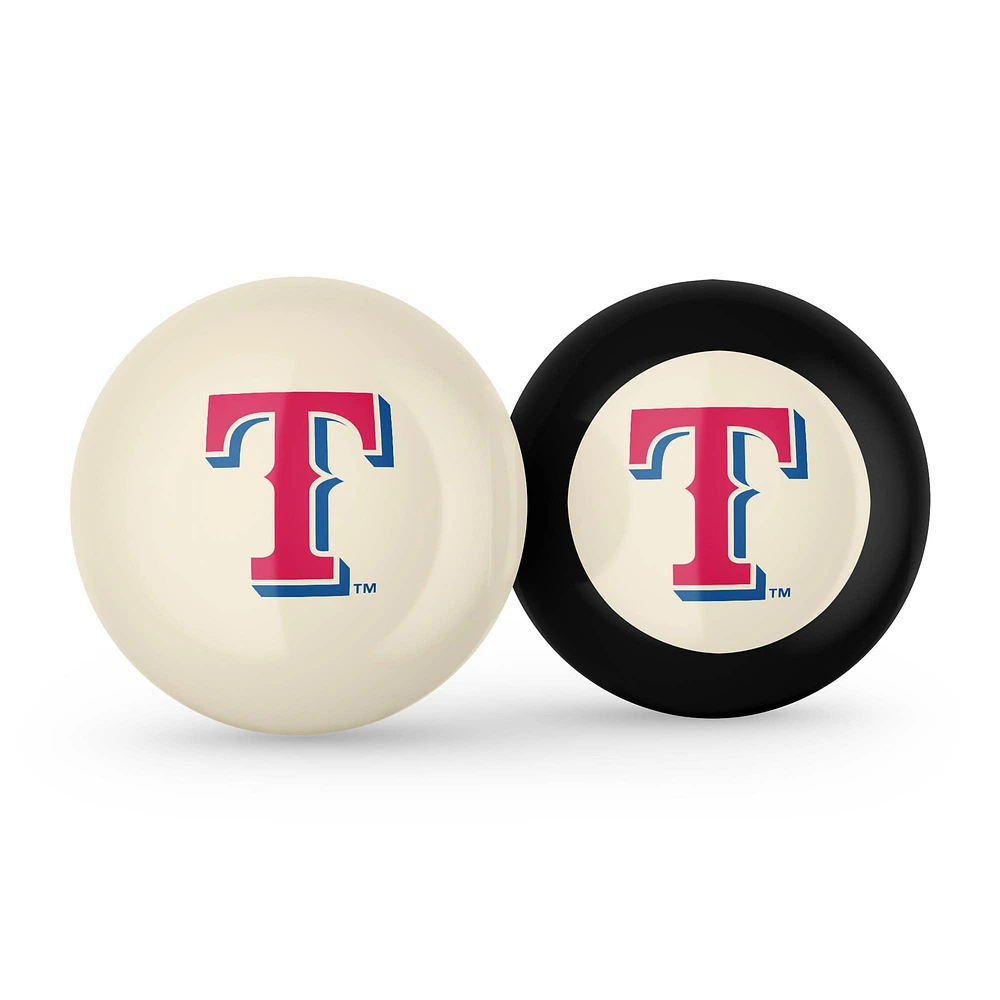 Imperial Texas Rangers Logo Cue Ball & 8 Ball Combo Set