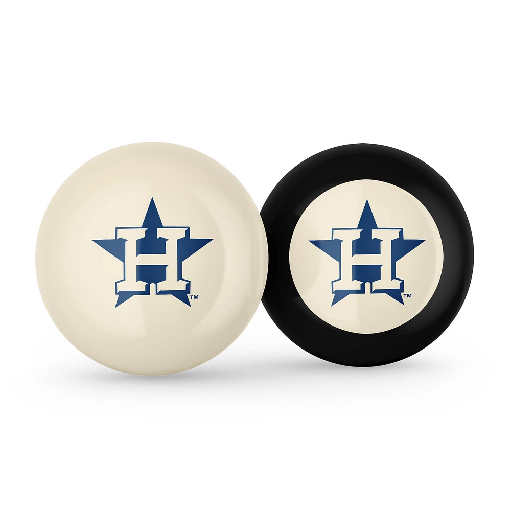 Imperial Houston Astros Logo Cue Ball & 8 Ball Combo Set