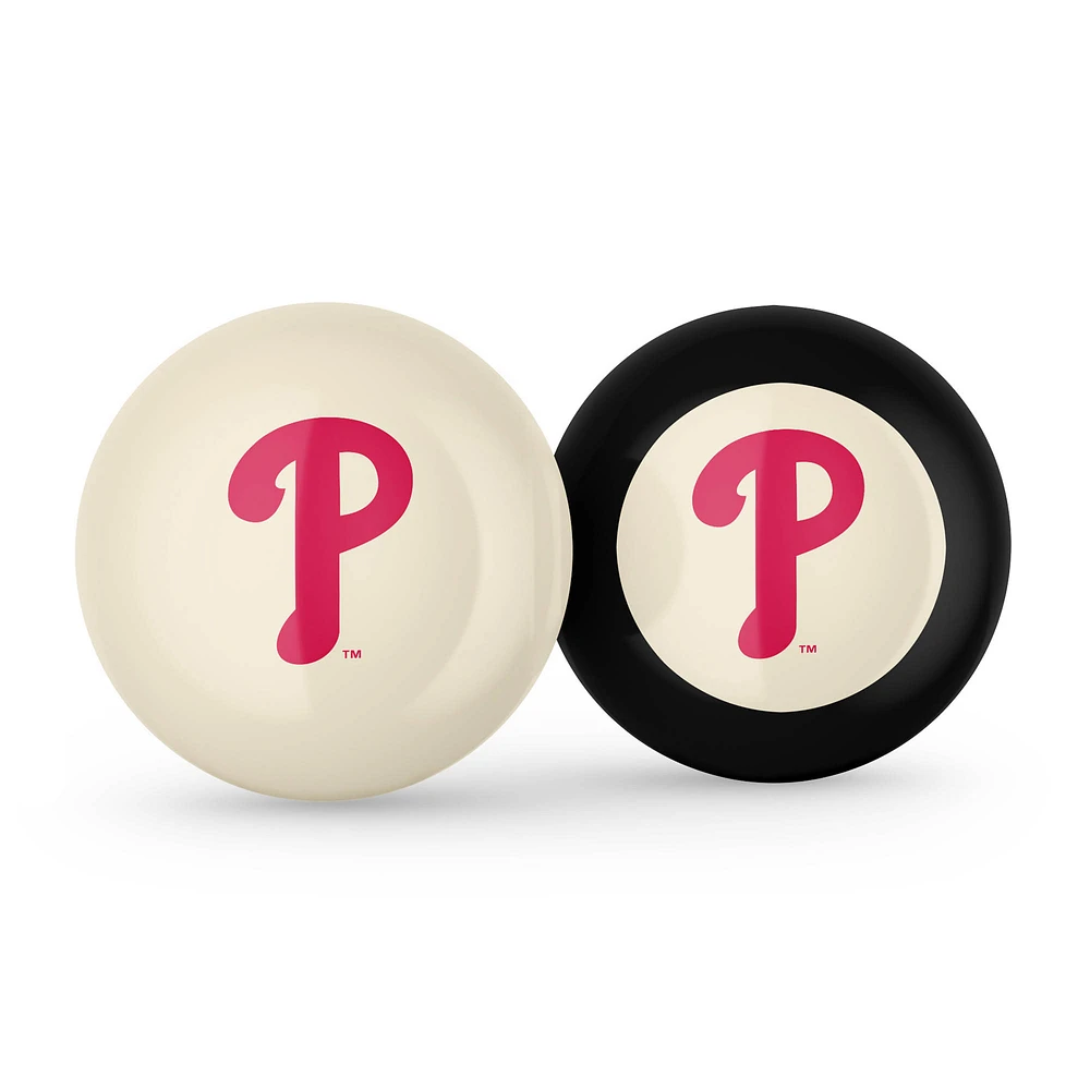 Imperial Philadelphia Phillies Logo Cue Ball & 8 Ball Combo Set