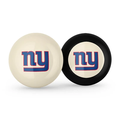 Imperial New York Giants Logo Cue Ball & 8 Ball Combo Set