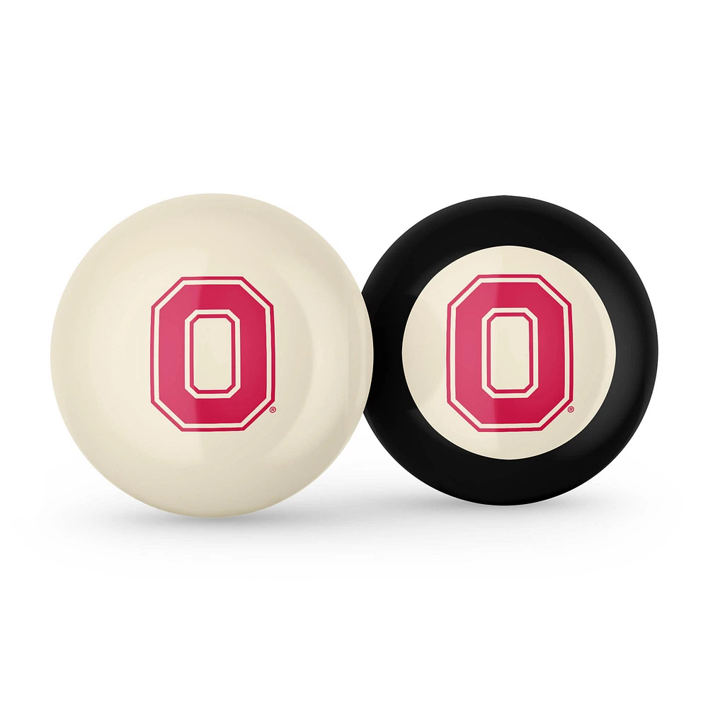 Imperial Ohio State Buckeyes Logo Cue Ball & 8 Ball Combo Set
