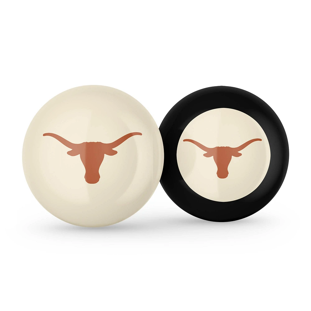 Imperial Texas Longhorns Logo Cue Ball & 8 Ball Combo Set