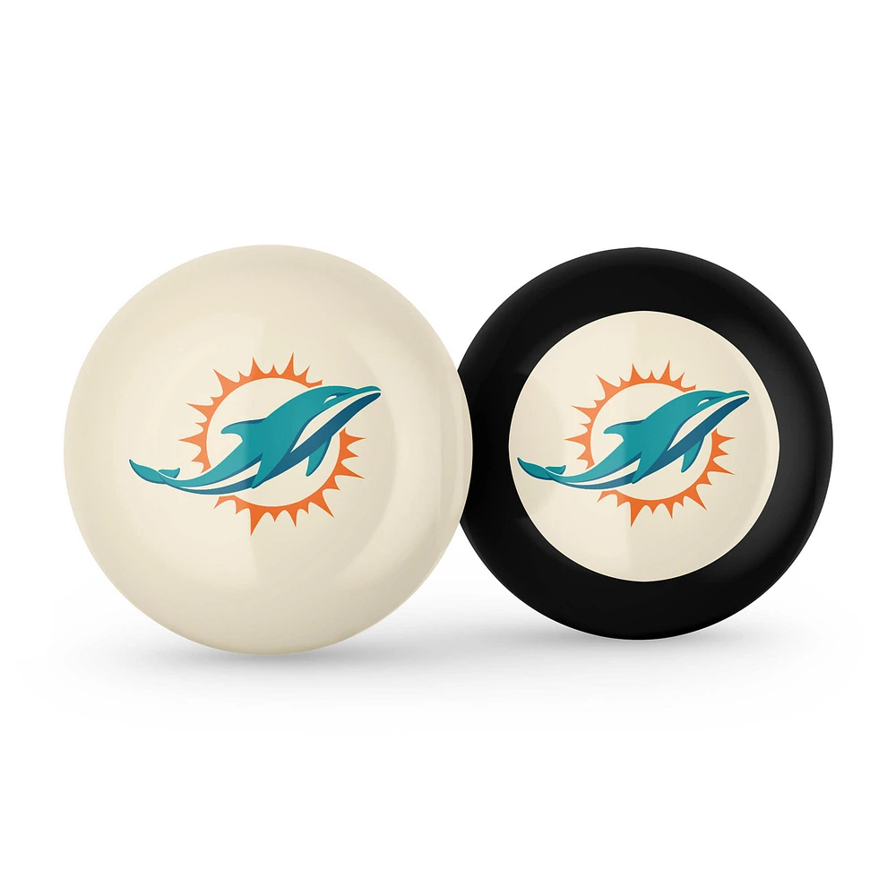 Imperial Miami Dolphins Logo Cue Ball & 8 Ball Combo Set