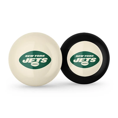 Imperial New York Jets Logo Cue Ball & 8 Ball Combo Set