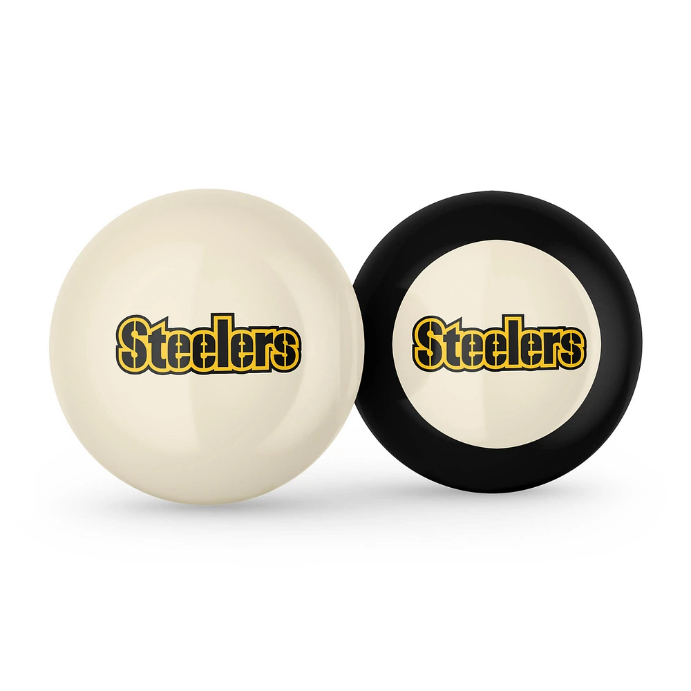 Imperial Pittsburgh Steelers Logo Cue Ball & 8 Ball Combo Set