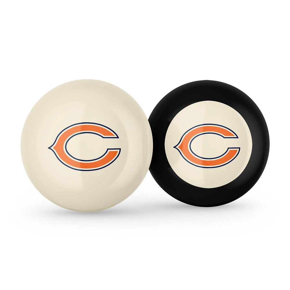 Imperial Chicago Bears Logo Cue Ball & 8 Ball Combo Set