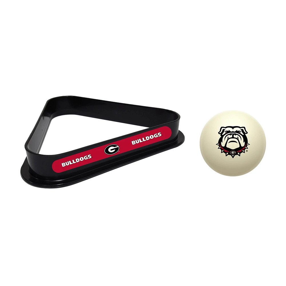 Imperial Georgia Bulldogs Cue Ball & Rack Set