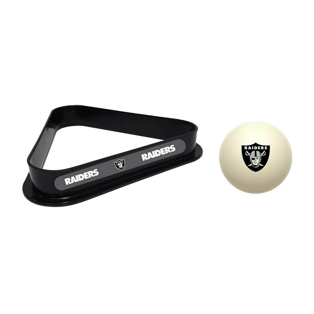 Imperial Las Vegas Raiders Cue Ball & Rack Set