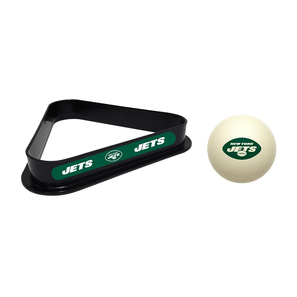 Imperial New York Jets Cue Ball & Rack Set