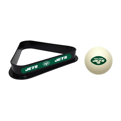 Imperial New York Jets Cue Ball & Rack Set
