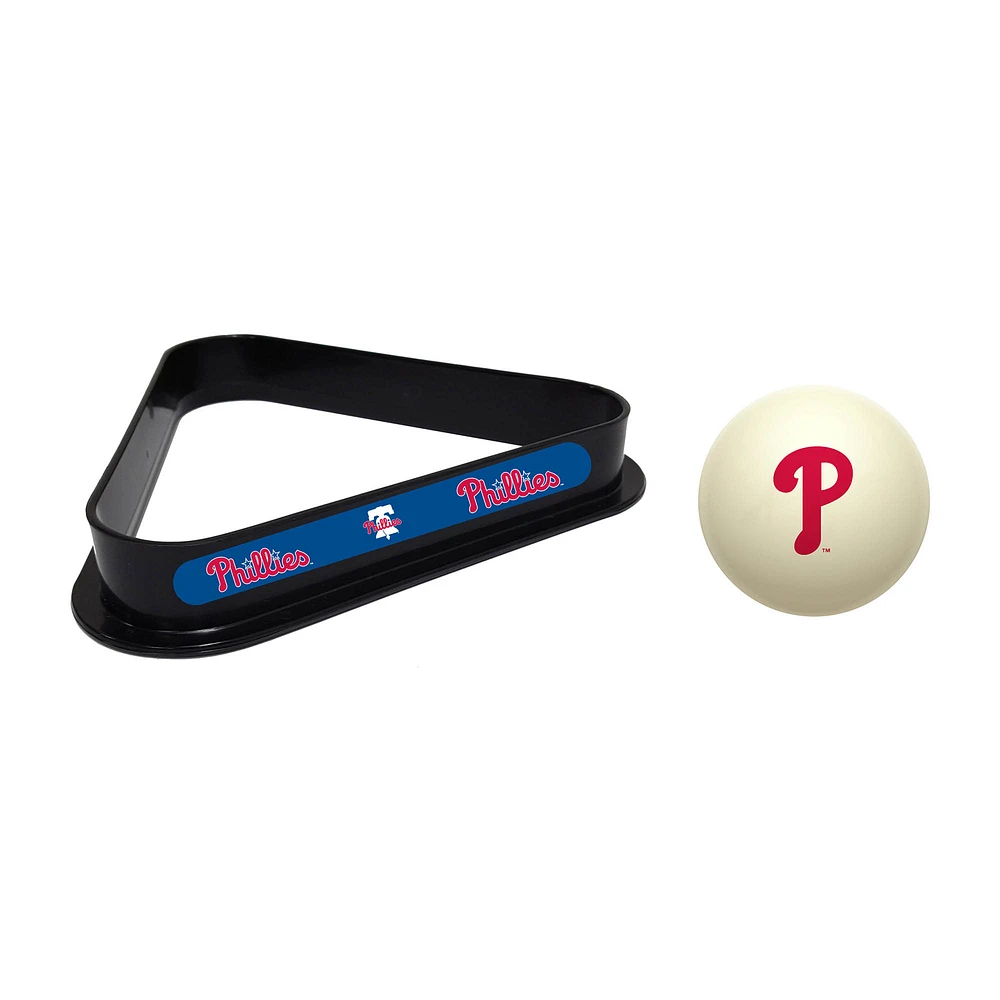 Imperial Philadelphia Phillies Cue Ball & Rack Set