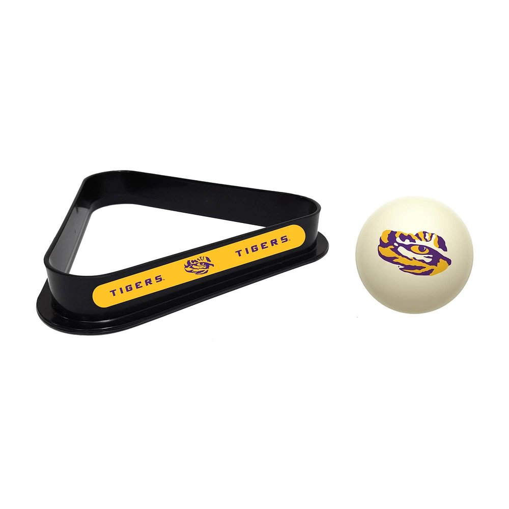 Imperial LSU Tigers Cue Ball & Rack Set