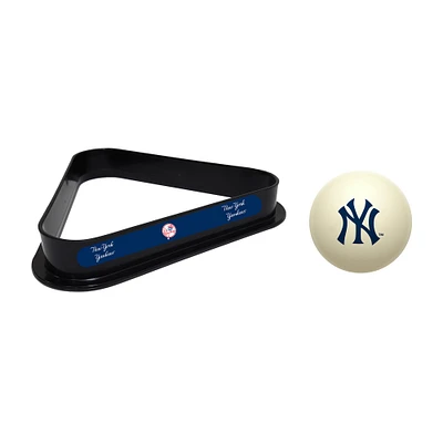 Imperial New York Yankees Cue Ball & Rack Set