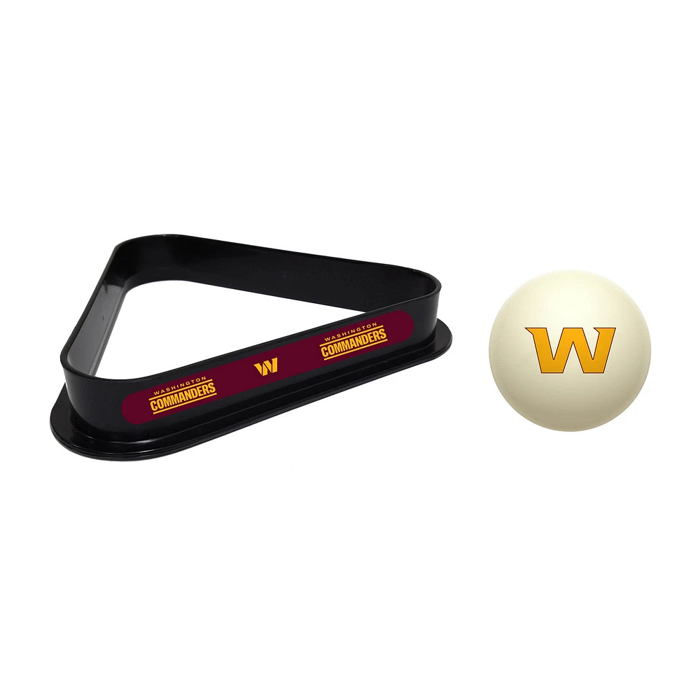 Imperial Washington Commanders Cue Ball & Rack Set