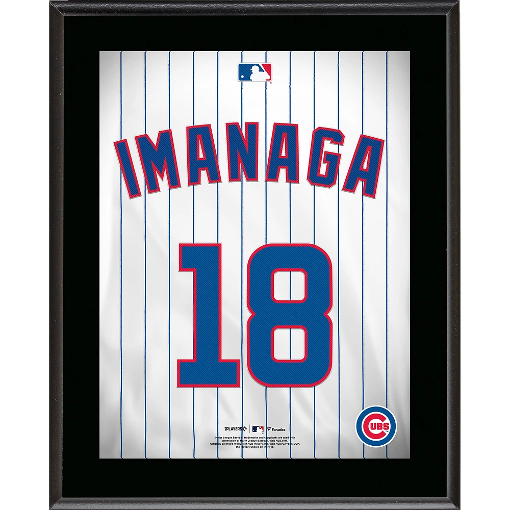 Shōta Imanaga Chicago Cubs 10.5" x 13" Jersey Number Sublimated Player Plaque