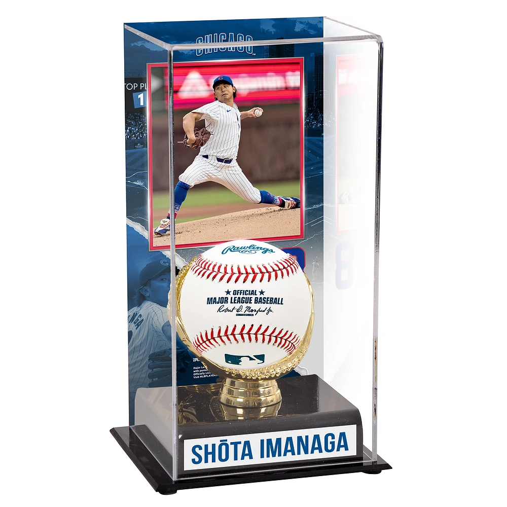 Shōta Imanaga Chicago Cubs Sublimated Gold Glove Display Case with Image