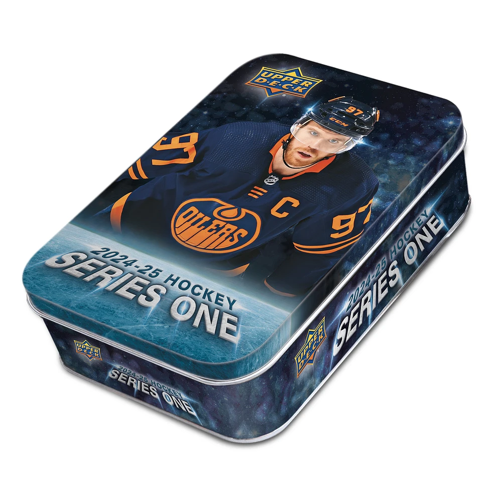 2024/25 Upper Deck Series 1 Hockey Factory Sealed Retail Tin