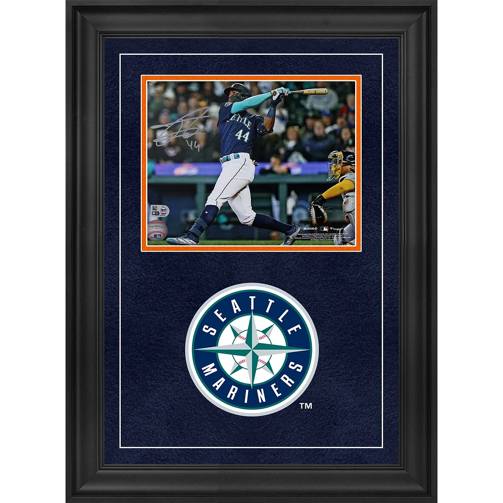 Julio Rodríguez Seattle Mariners Autographed Deluxe Framed 8" x 10" Hitting Photograph