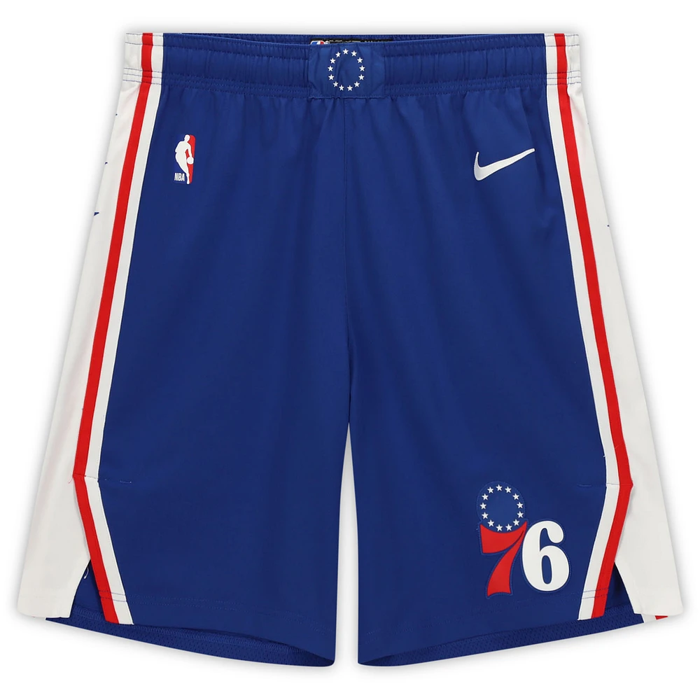 Joel Embiid Philadelphia 76ers Game-Used Royal Shorts from the 2023-24 NBA Season - Size 46+2