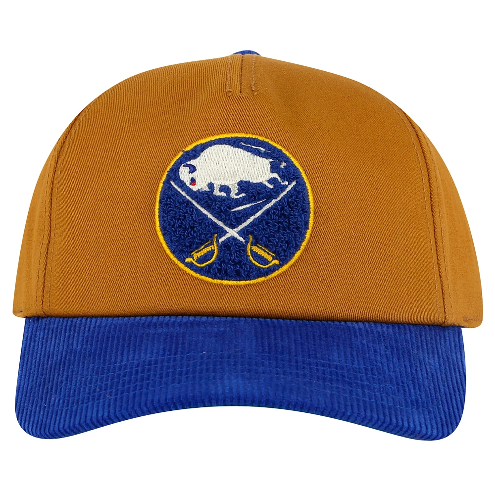 Men's American Needle Tan/Royal Buffalo Sabres Burnett Adjustable Hat