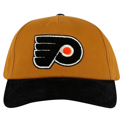 Men's American Needle Tan/Black Philadelphia Flyers Burnett Adjustable Hat