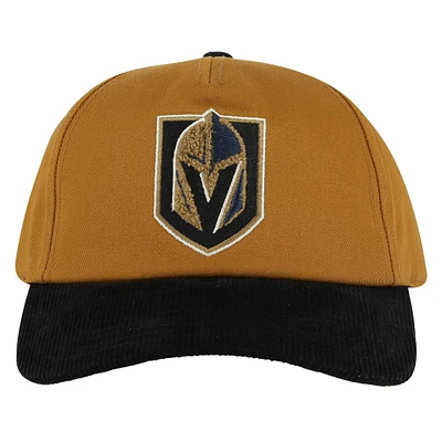 Men's American Needle Tan/Black Vegas Golden Knights Burnett Adjustable Hat