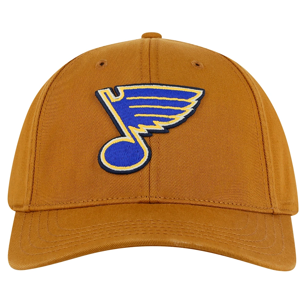 Men's American Needle Tan St. Louis Blues Hepcat Washed Twill Adjustable Hat
