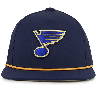 Men's American Needle Navy St. Louis Blues Buxton Pro Tech Adjustable Hat