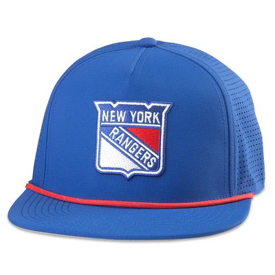 Men's American Needle Blue New York Rangers Buxton Pro Tech Adjustable Hat