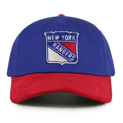 Men's American Needle Blue/Red New York Rangers Burnett Adjustable Hat