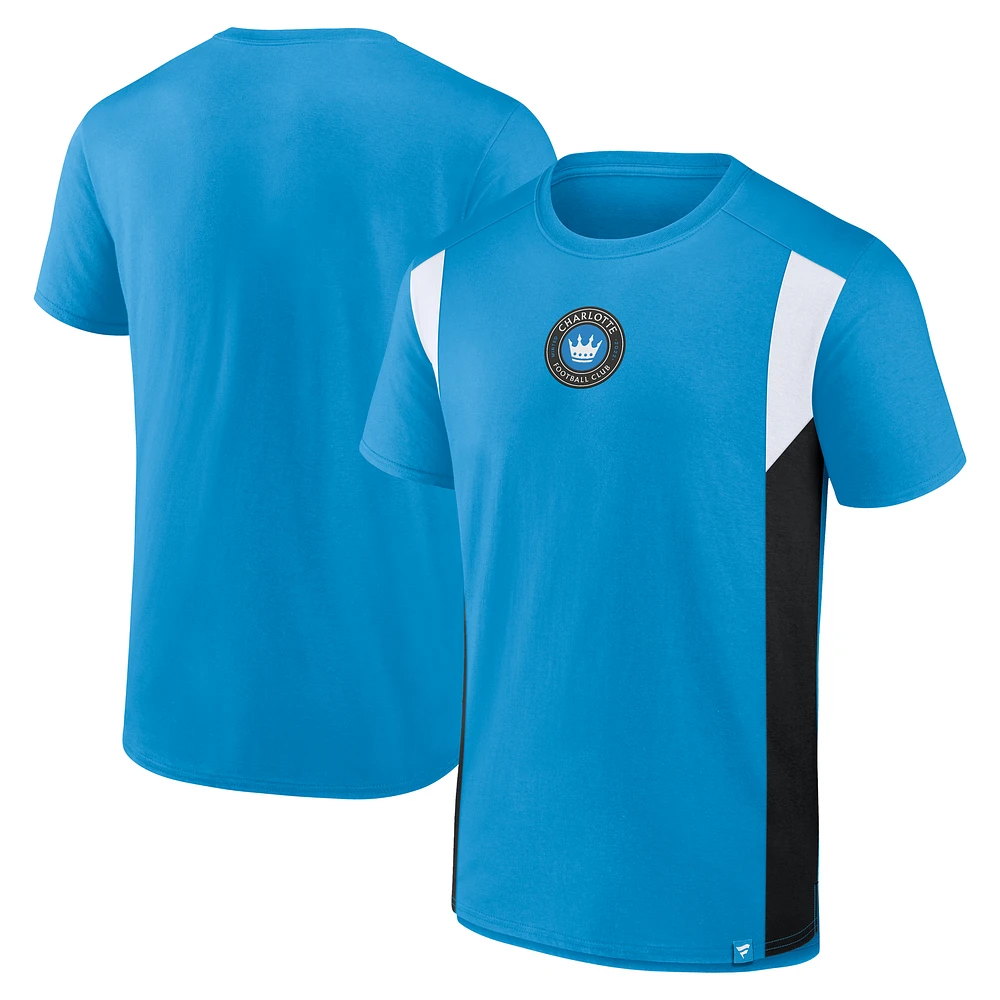 Men's Fanatics Blue Charlotte FC Golden Goal T-Shirt