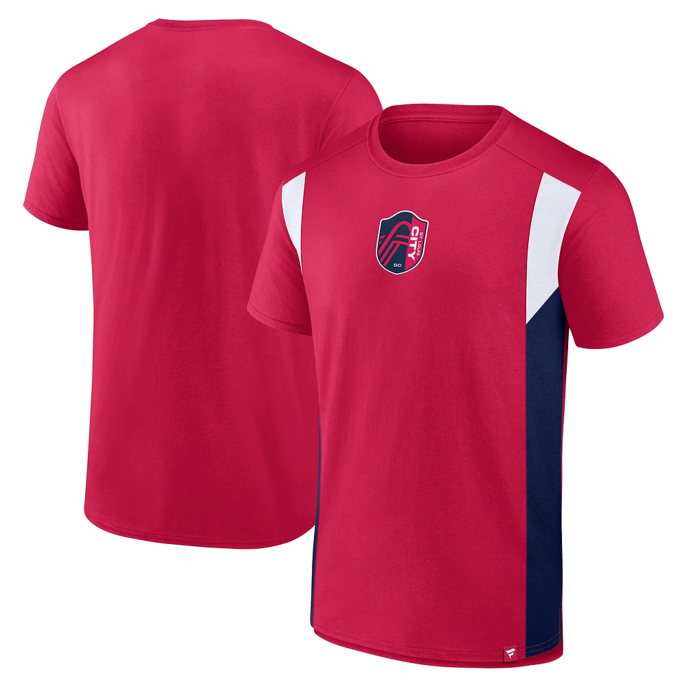 Men's Fanatics Red St. Louis City SC Golden Goal T-Shirt