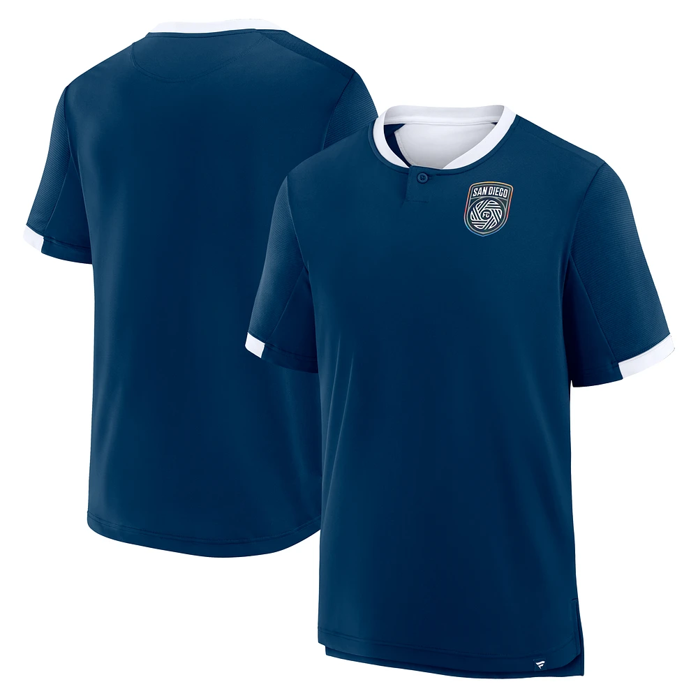 Men's Fanatics Navy San Diego FC Stoppage Time Striker T-Shirt
