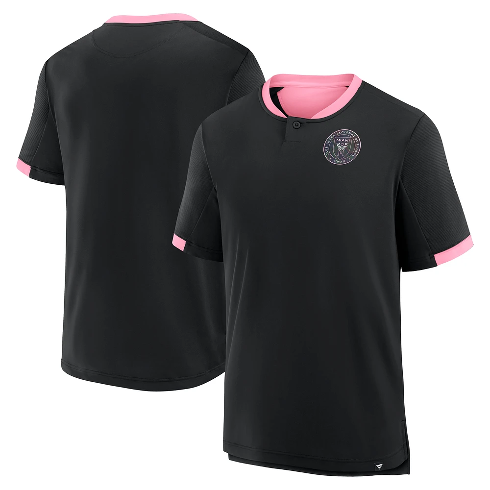 Men's Fanatics Black Inter Miami CF Stoppage Time Striker T-Shirt