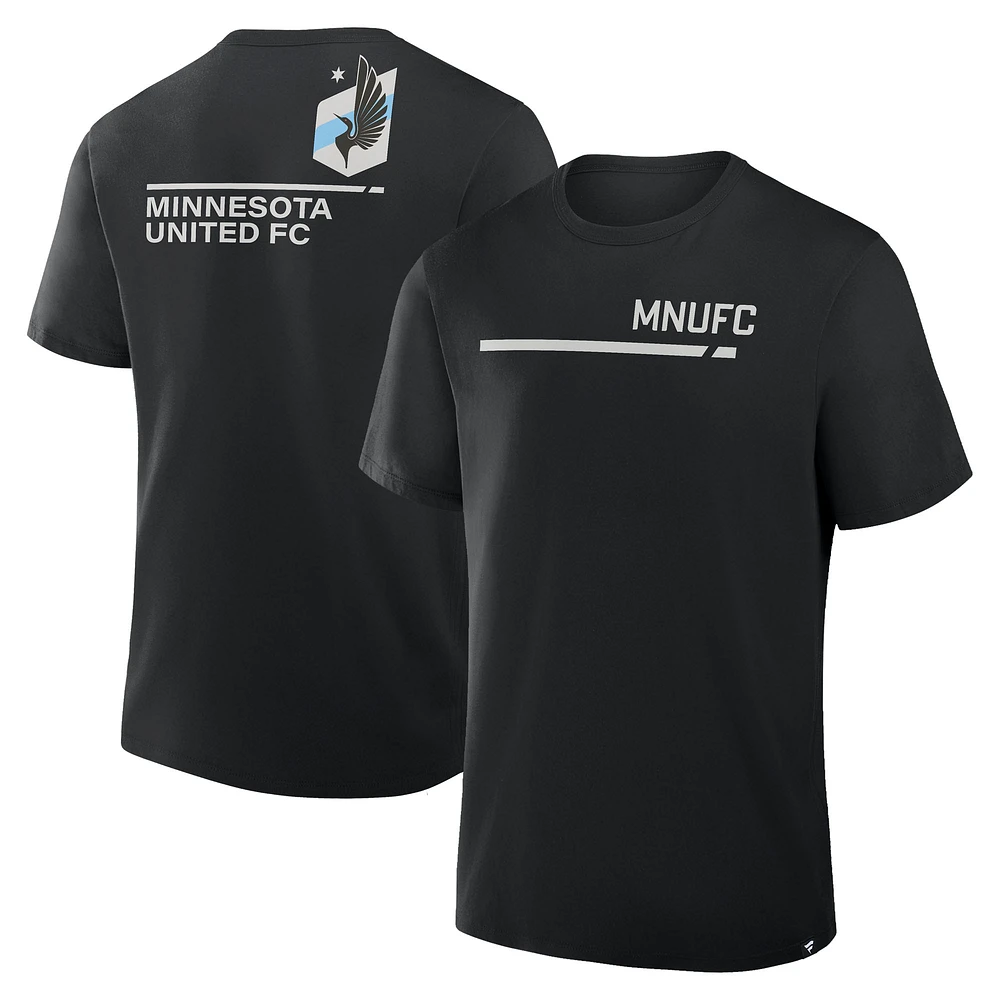 Men's Fanatics Black Minnesota United FC Corner Kick Legacy T-Shirt
