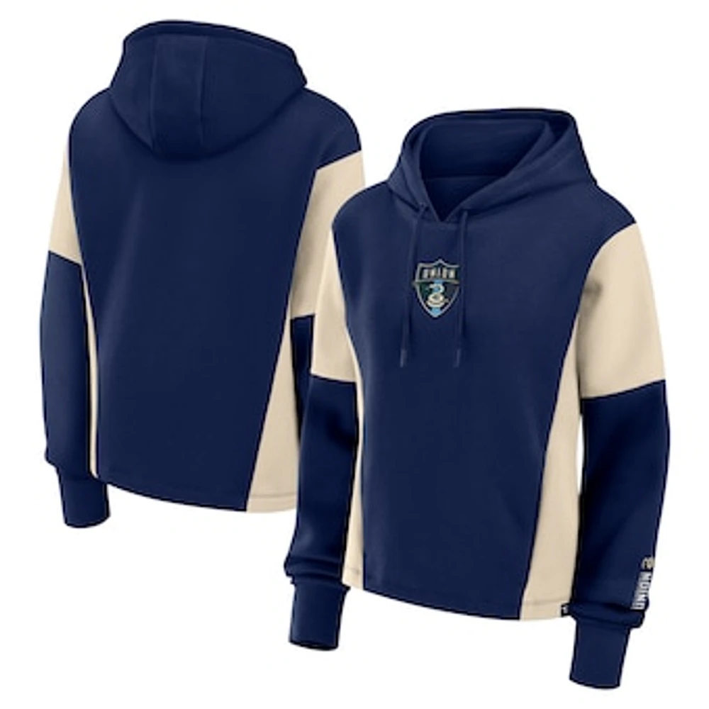Women's Fanatics Navy Philadelphia Union Oversized Legacy Goalkeeper Pullover Hoodie