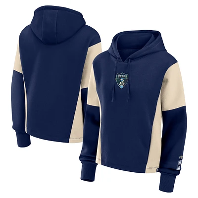 Women's Fanatics Navy Philadelphia Union Oversized Legacy Goalkeeper Pullover Hoodie